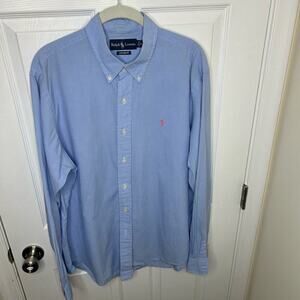 Ralph Lauren Custom Fit Size XL Shirt Button Long Sleeve Casual